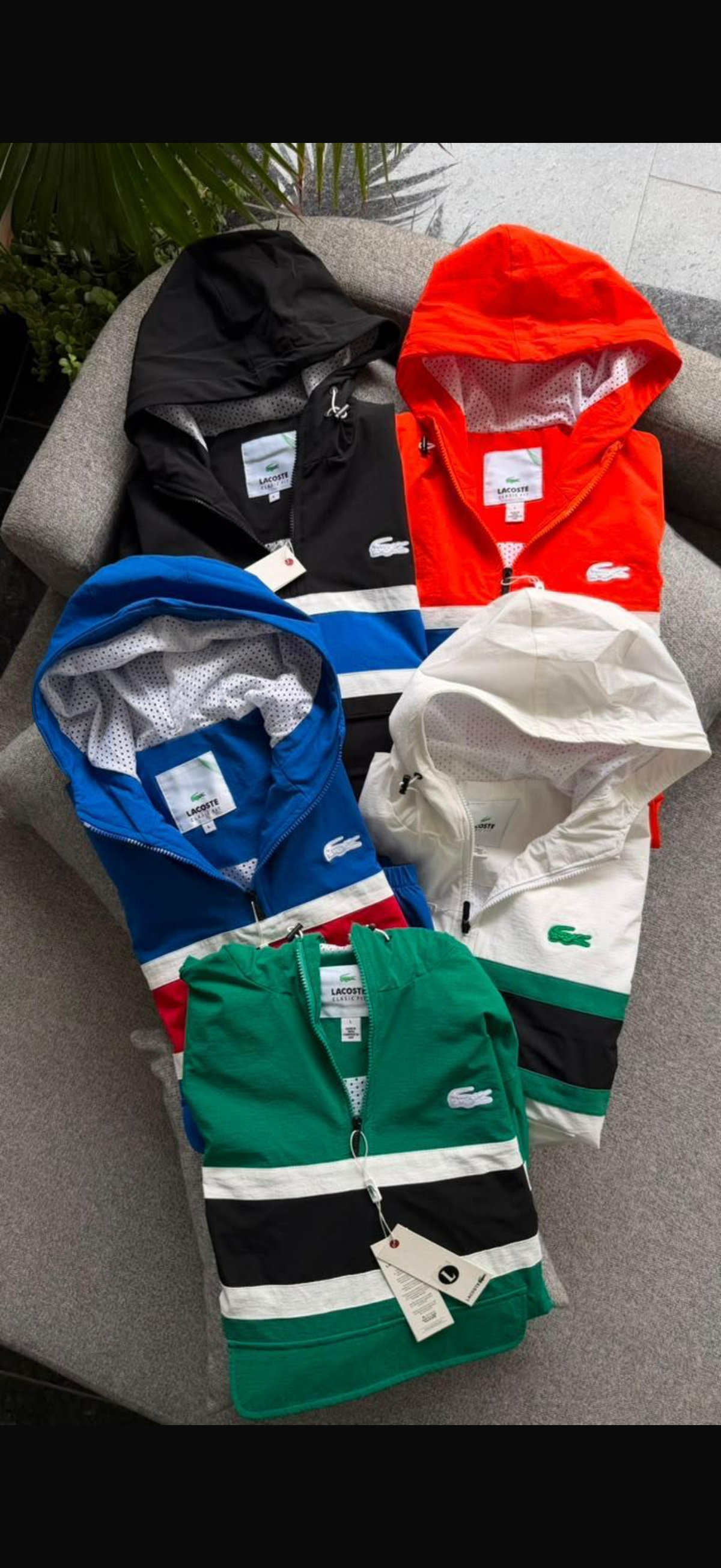 Colorblock Hooded Windbreaker Anorak Jacket
