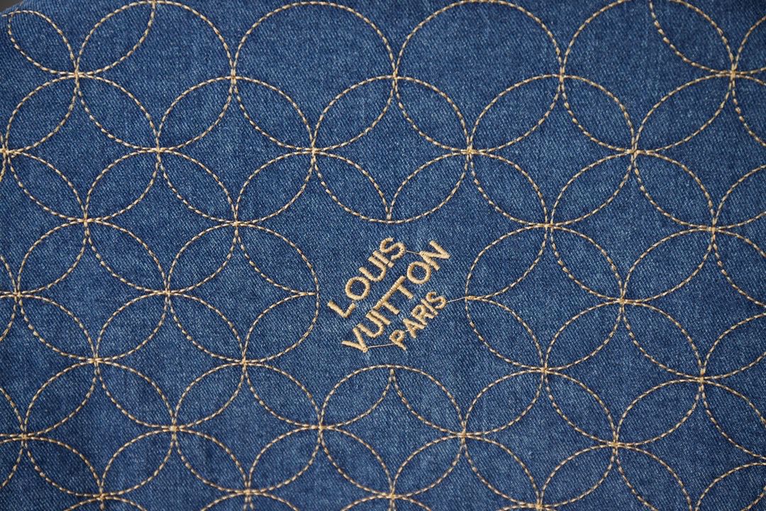 LV Signature Embroidered Denim Blouson