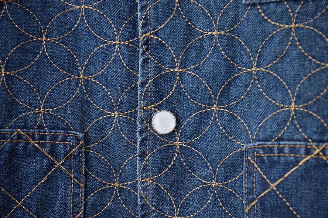LV Signature Embroidered Denim Blouson