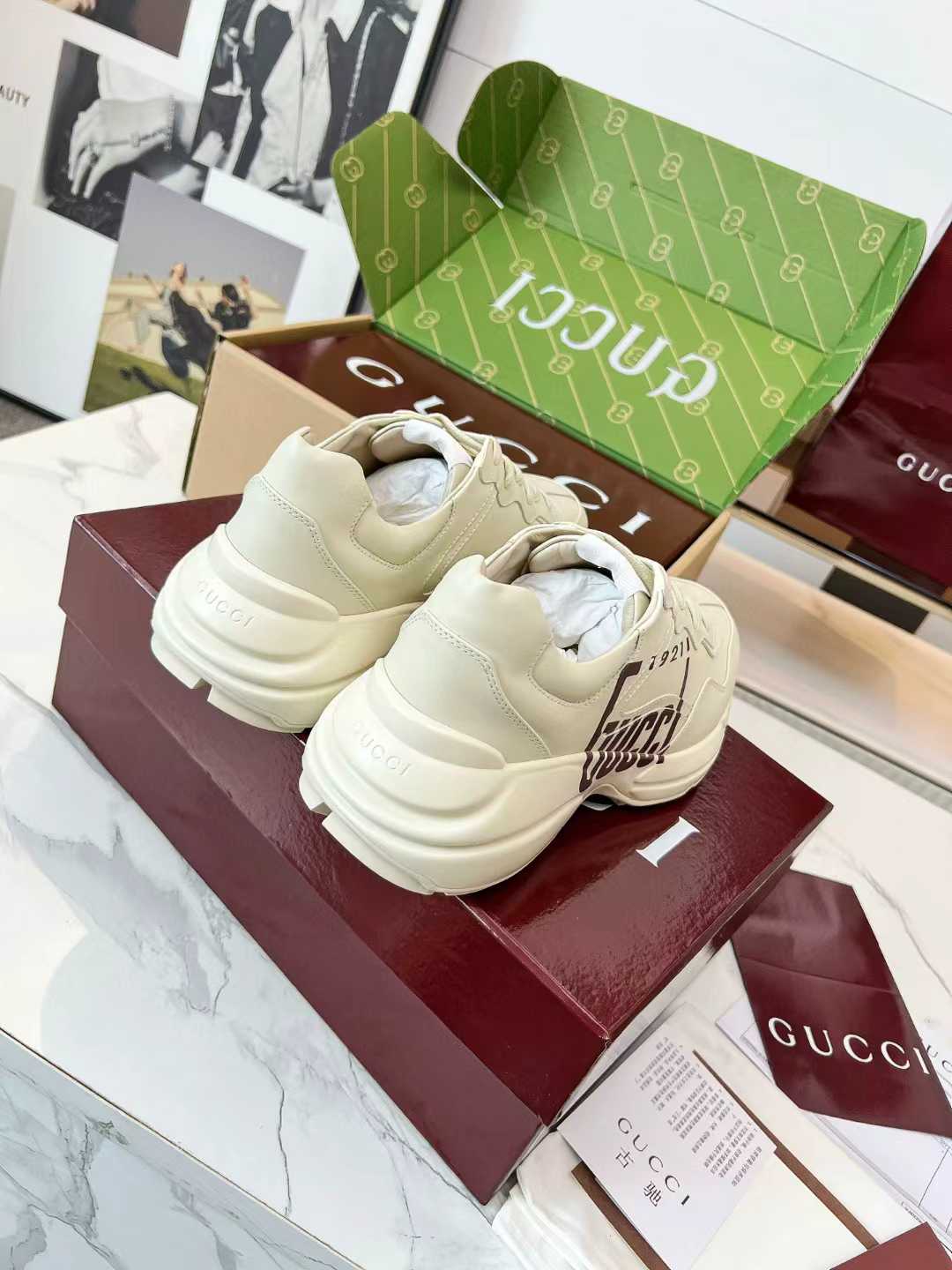 Gucci Rhyton 1921 Beige Sneakers