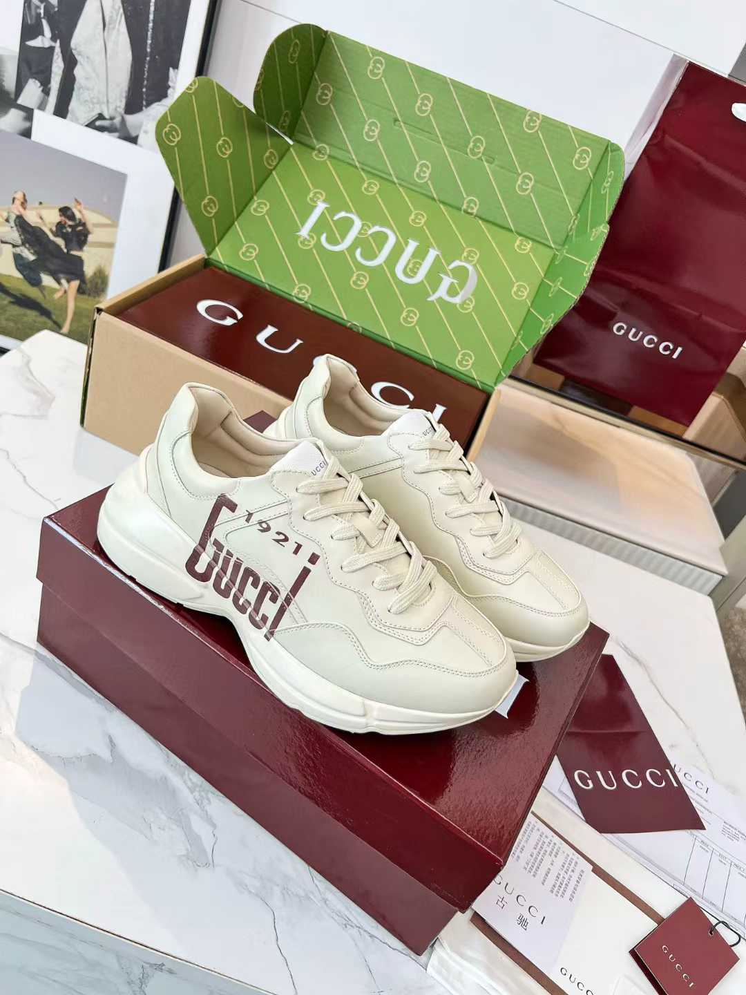 Gucci Rhyton 1921 Beige Sneakers