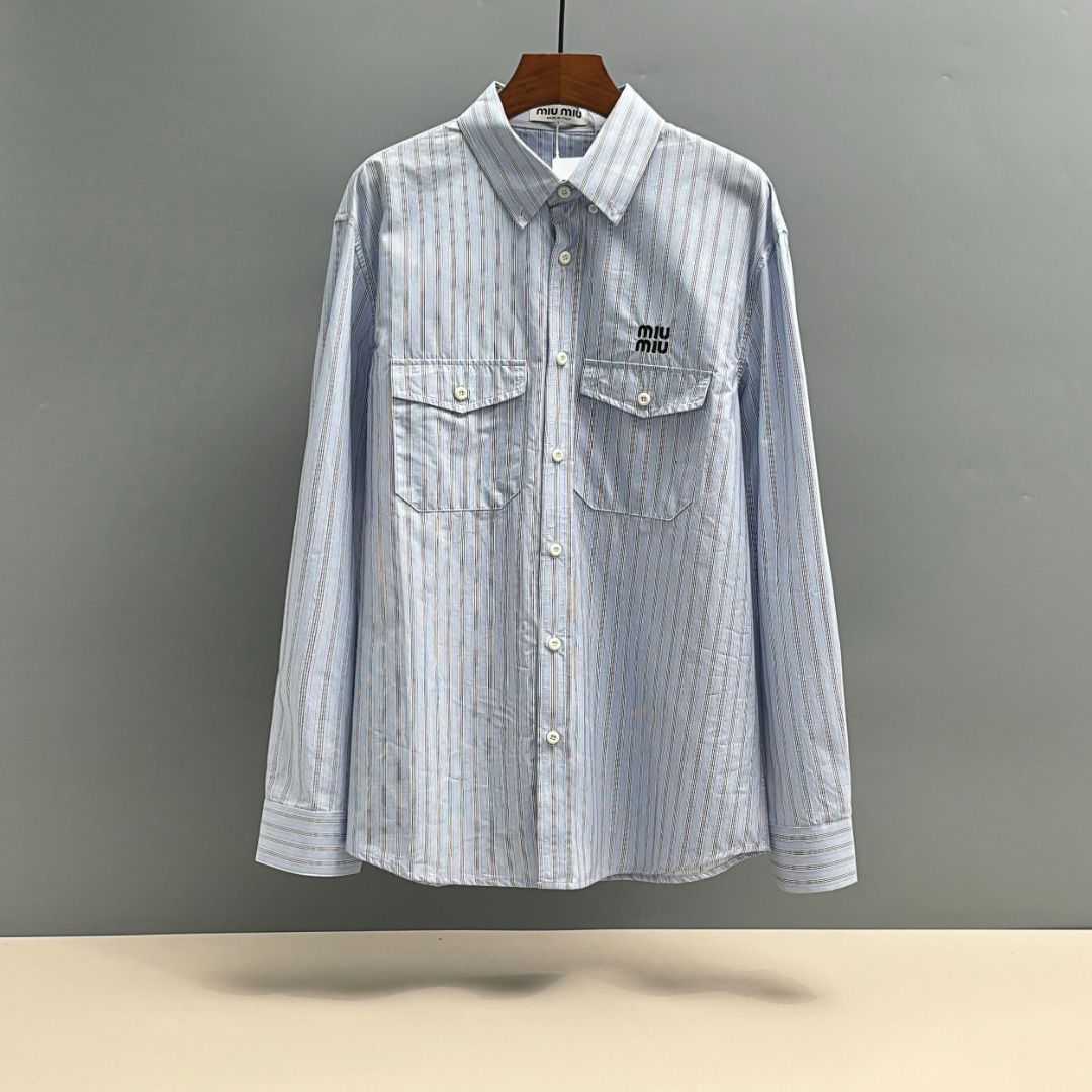 Neutral Cotton Lining Shirt with Two Pockets