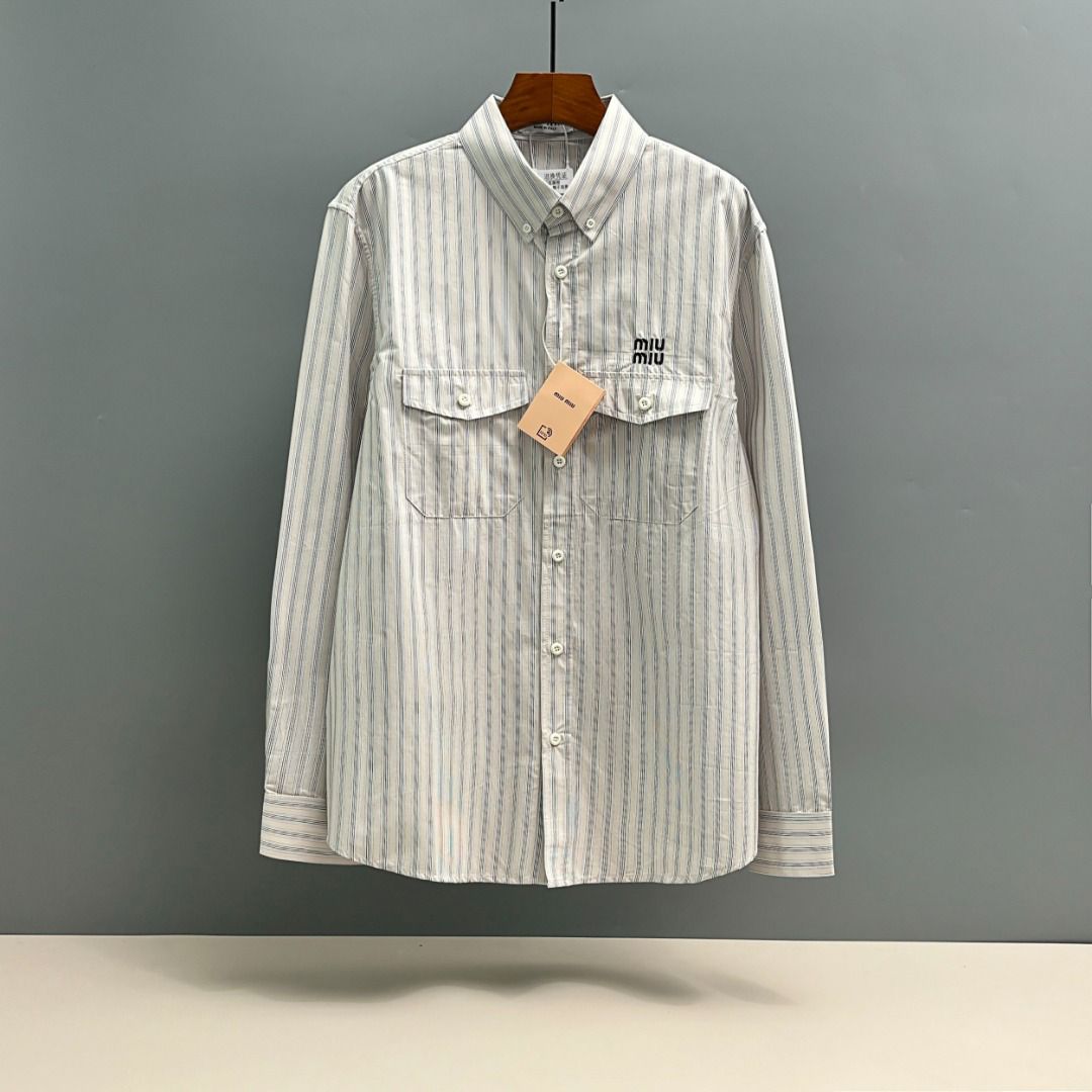 Neutral Cotton Lining Shirt with Two Pockets