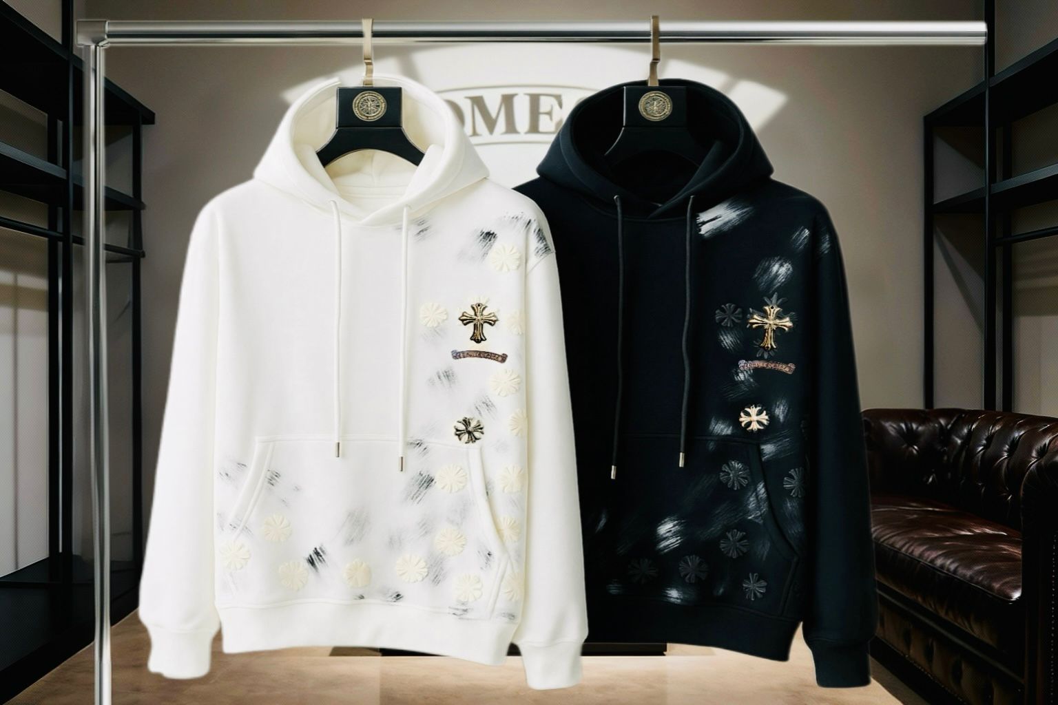 Urban Art Hand-Painted Hoodie