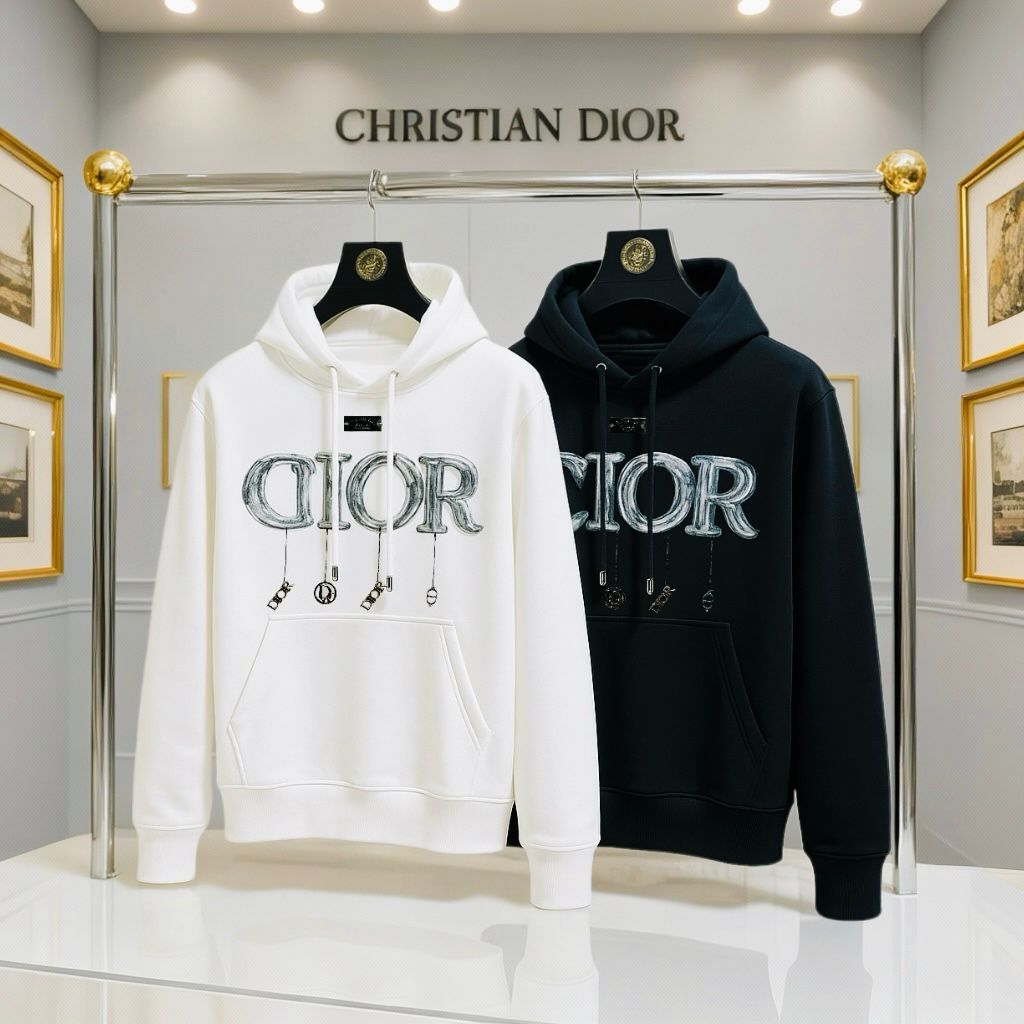 Premium Hand-Painted Hoodie with Metal Work
