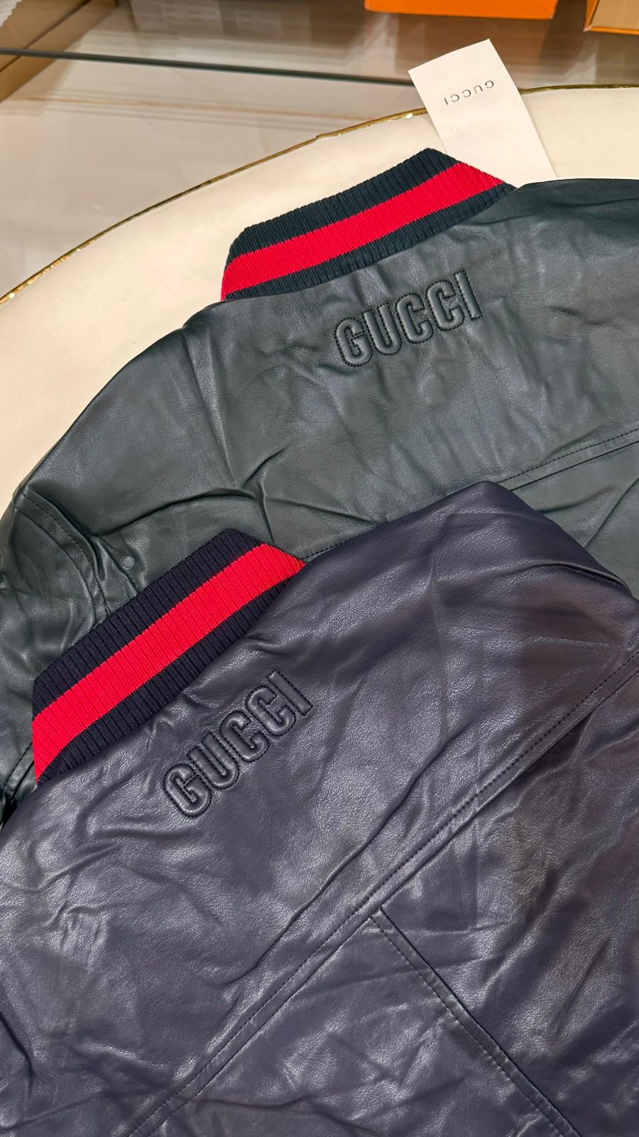 Classic Leather Jacket with Two Front Pockets