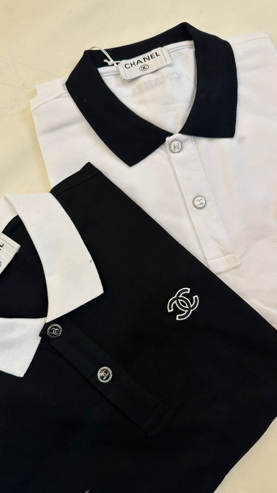 Imported T-Shirt with Designer Buttons and Front Logo
