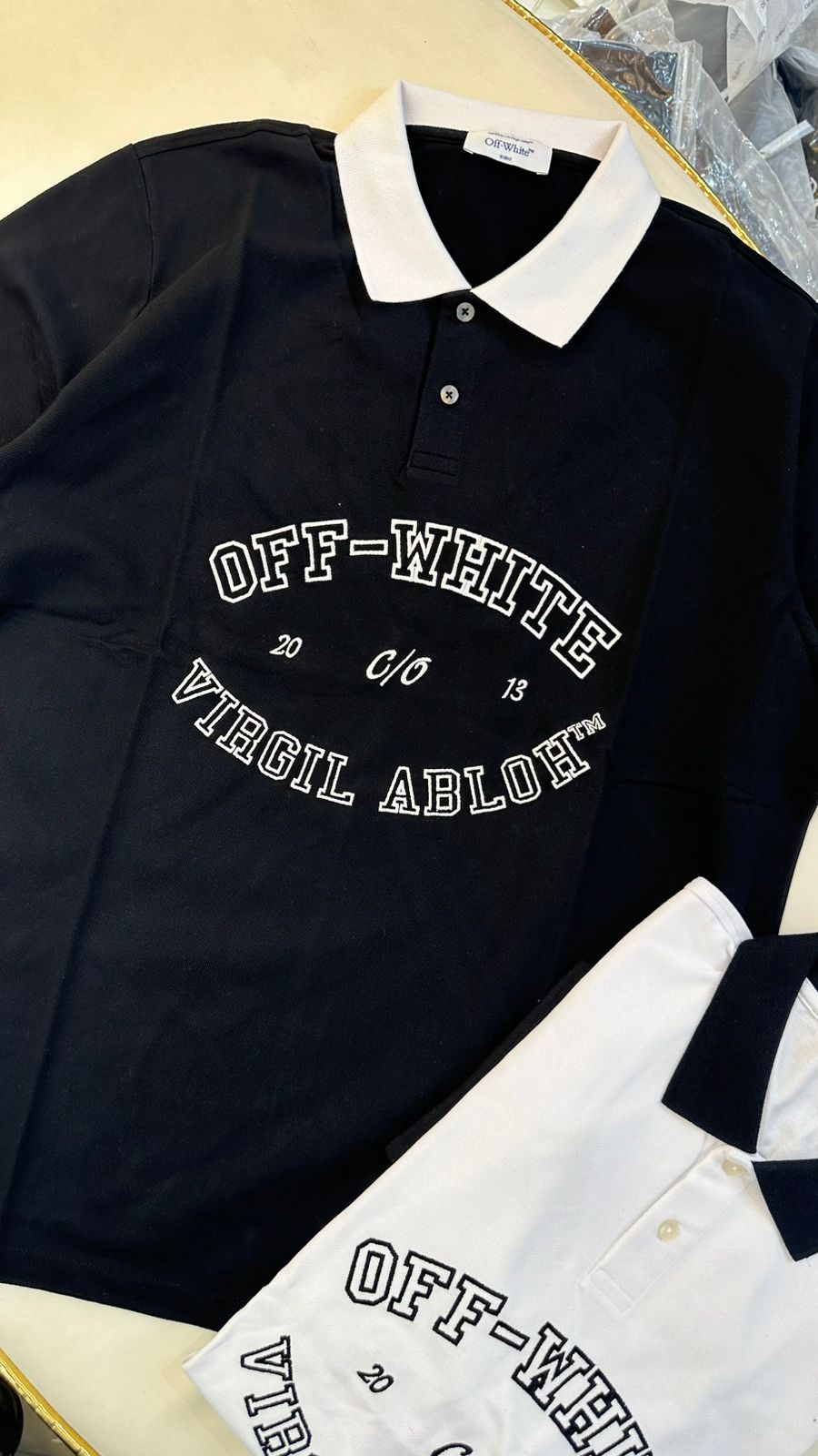 Imported Collar T-Shirt with Embroidery