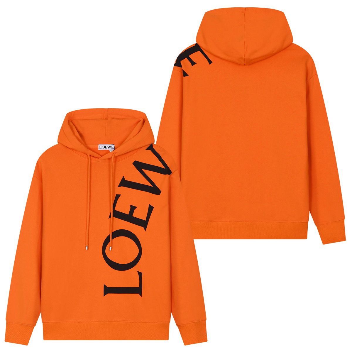 Imported Hoodie with Brand Logo at Front