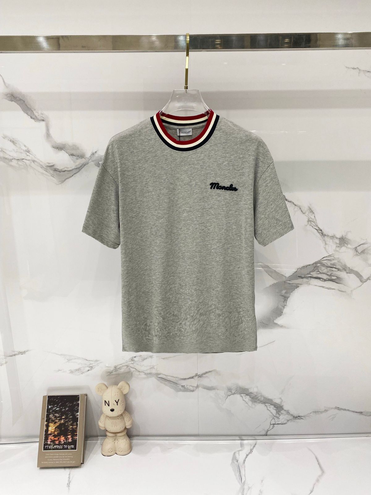 Premium Rib-Neck Cotton T-Shirt