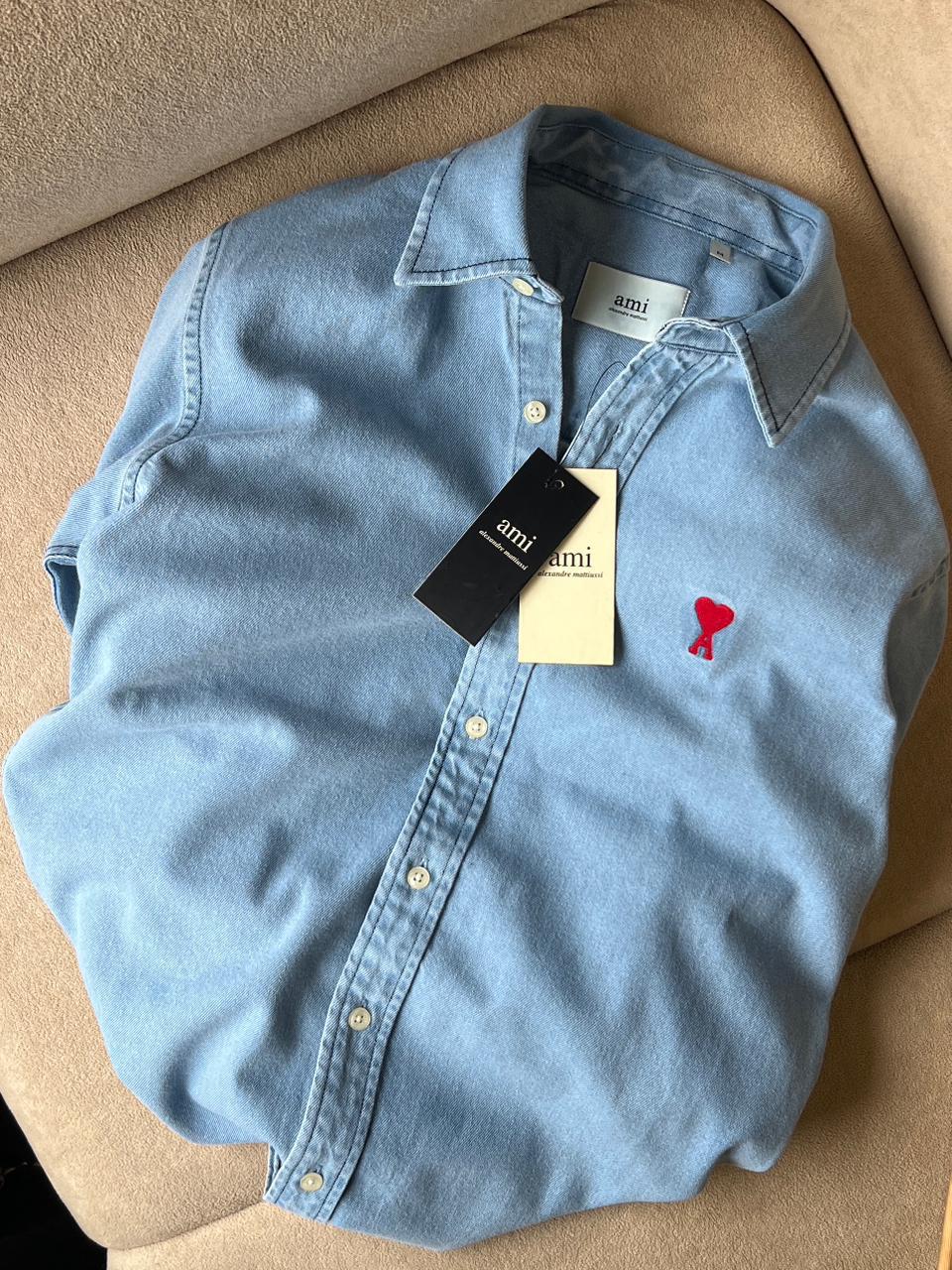 Classic Heart Logo Denim Shirt