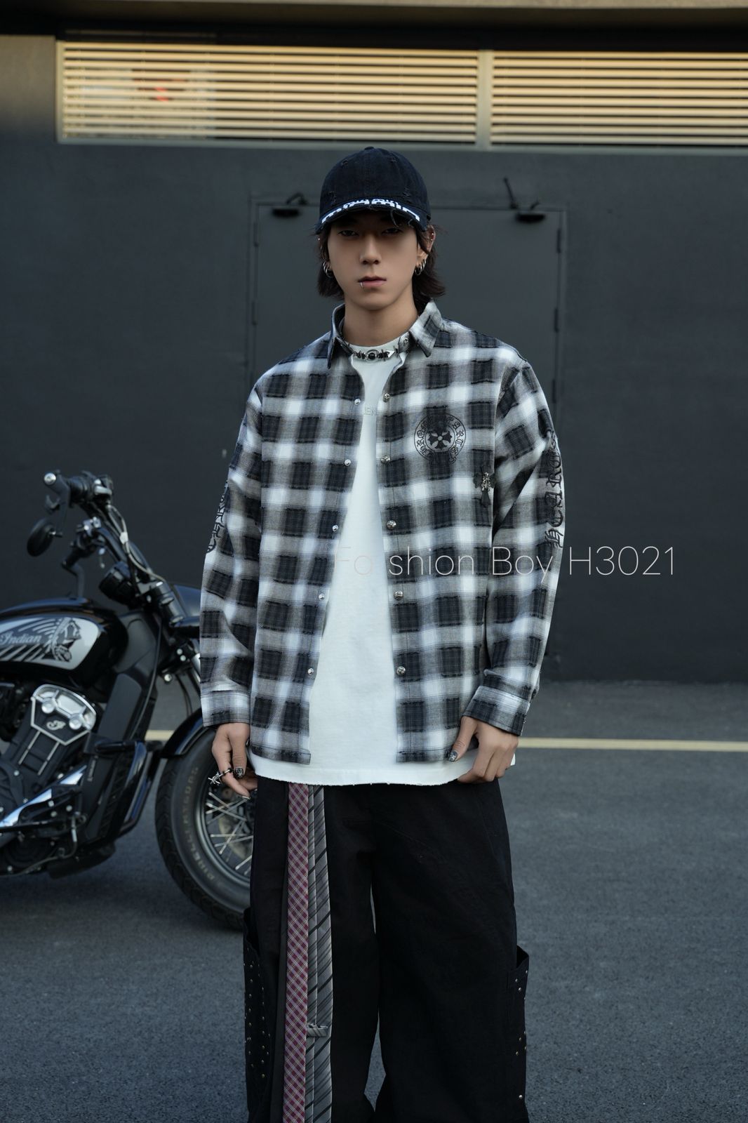 Urban Cross Patch Check Shirt