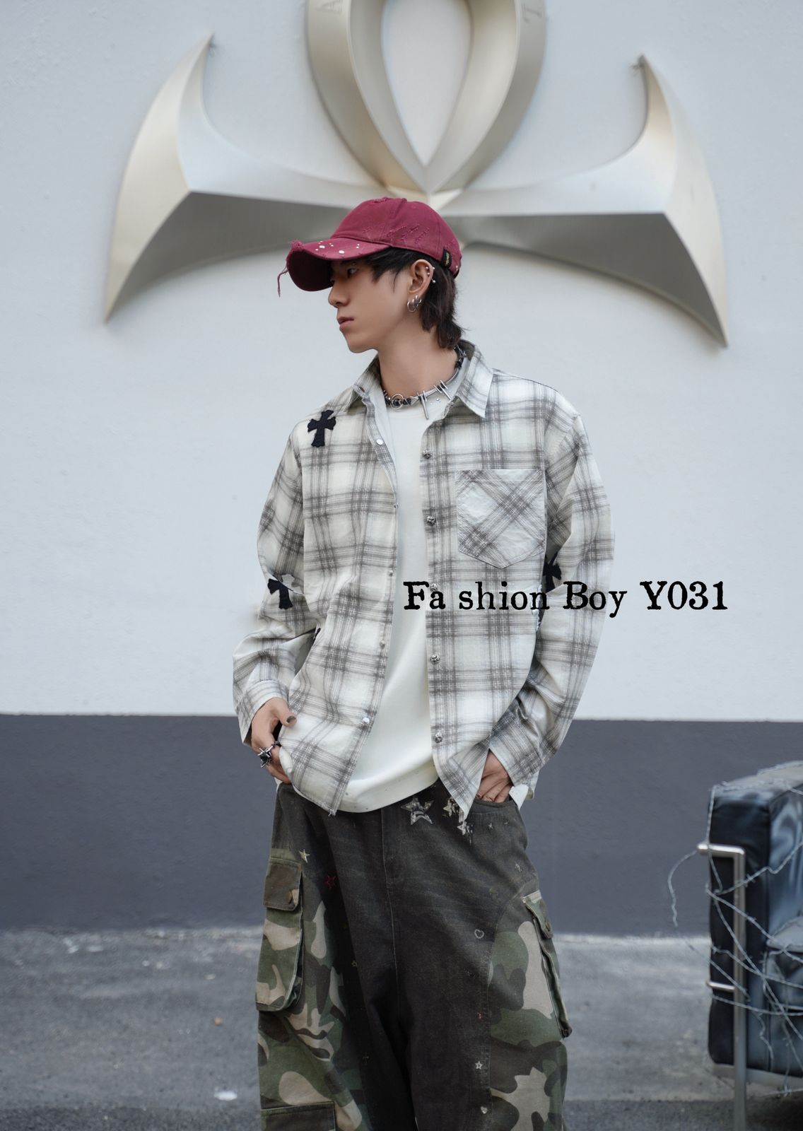 Urban Cross Patch Check Shirt