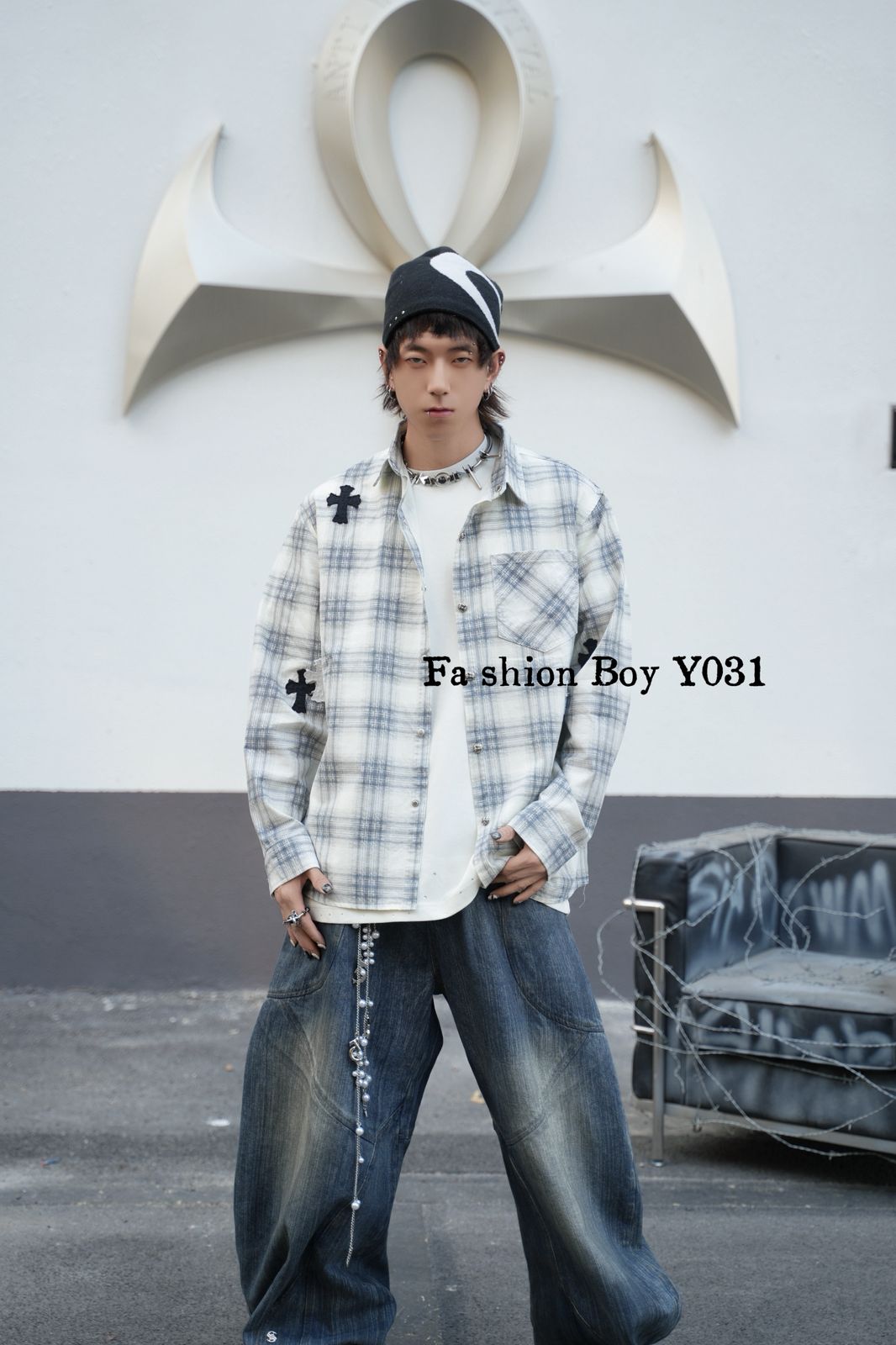 Urban Cross Patch Check Shirt