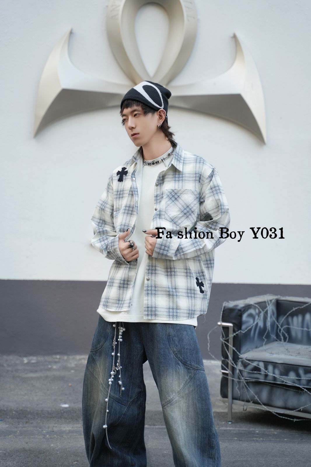 Urban Cross Patch Check Shirt