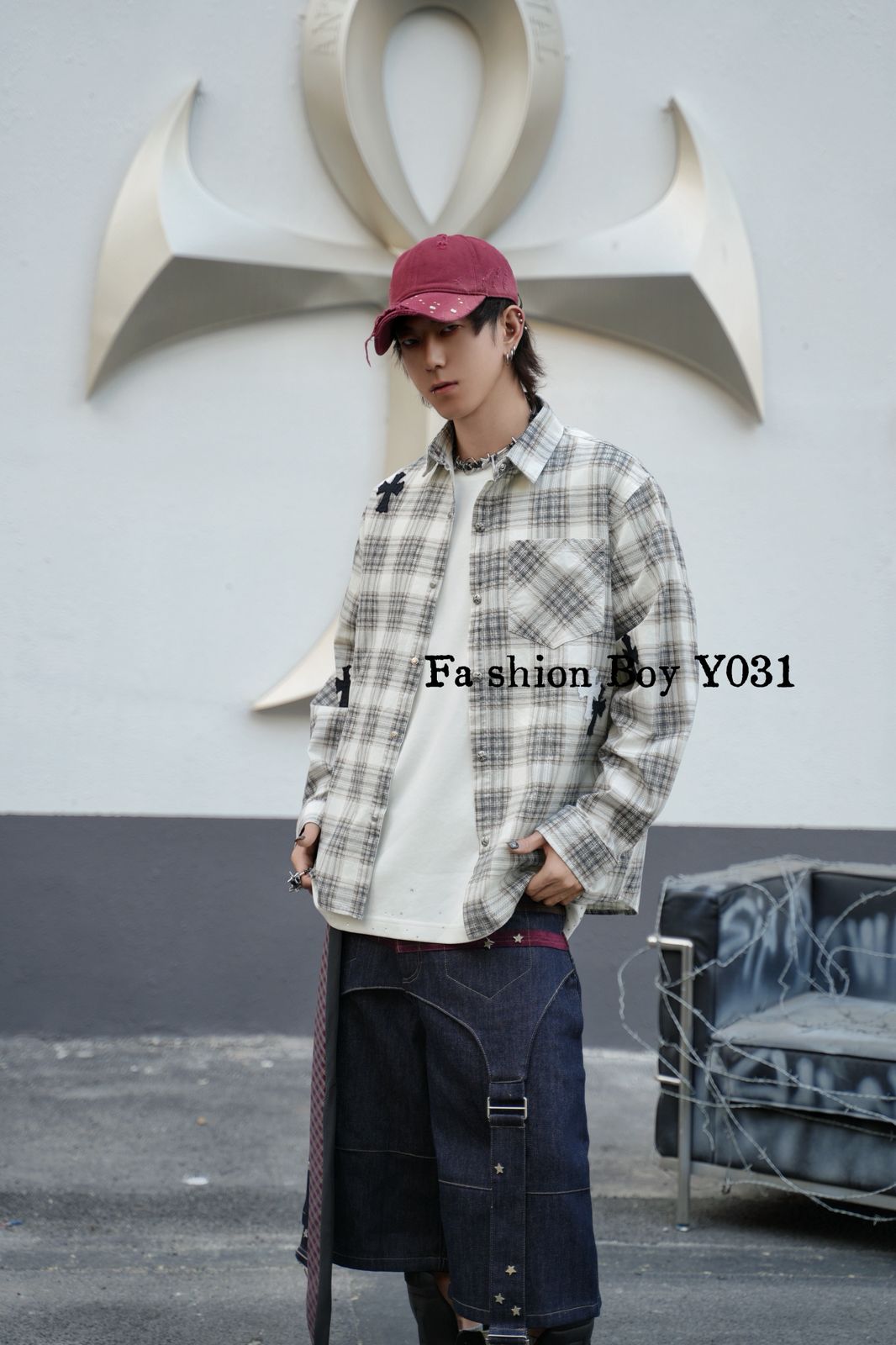 Urban Cross Patch Check Shirt