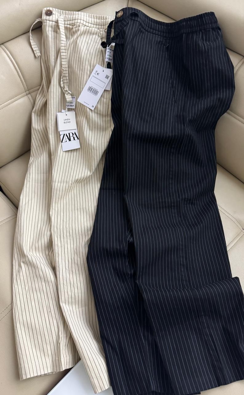 Classic Linen Stripe Pants