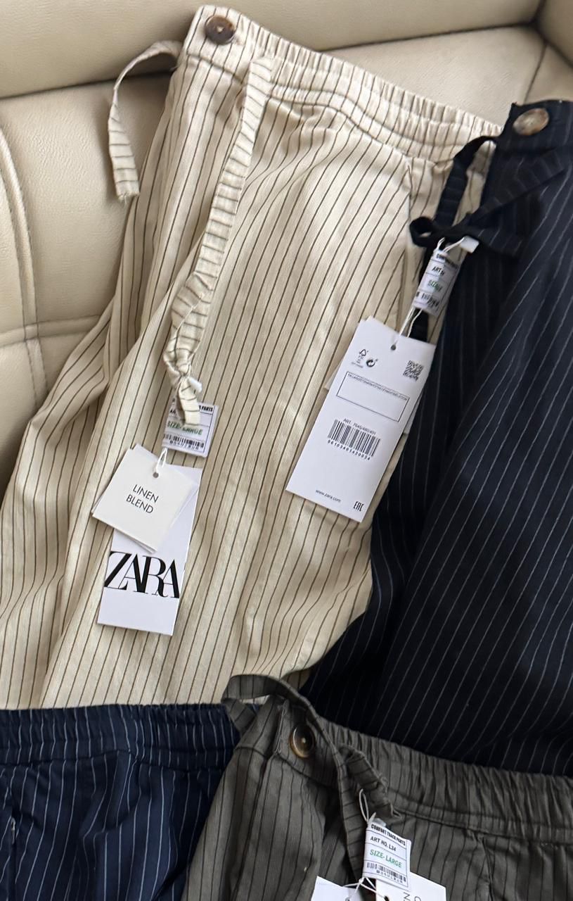 Classic Linen Stripe Pants