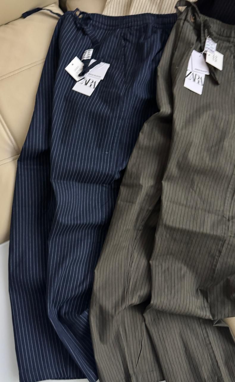 Classic Linen Stripe Pants