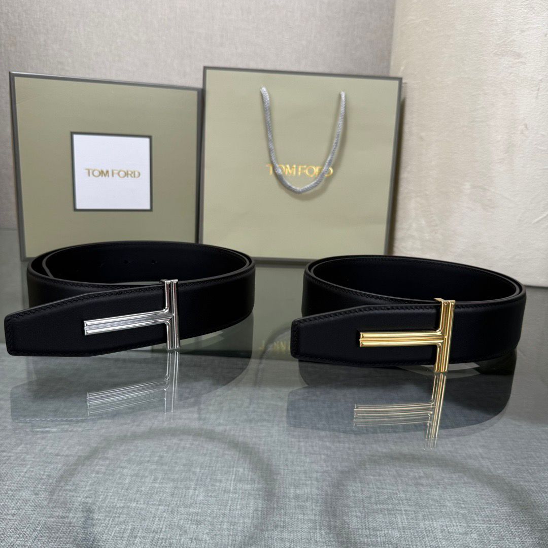 Premium Textured Leather T-Buckle Belt
