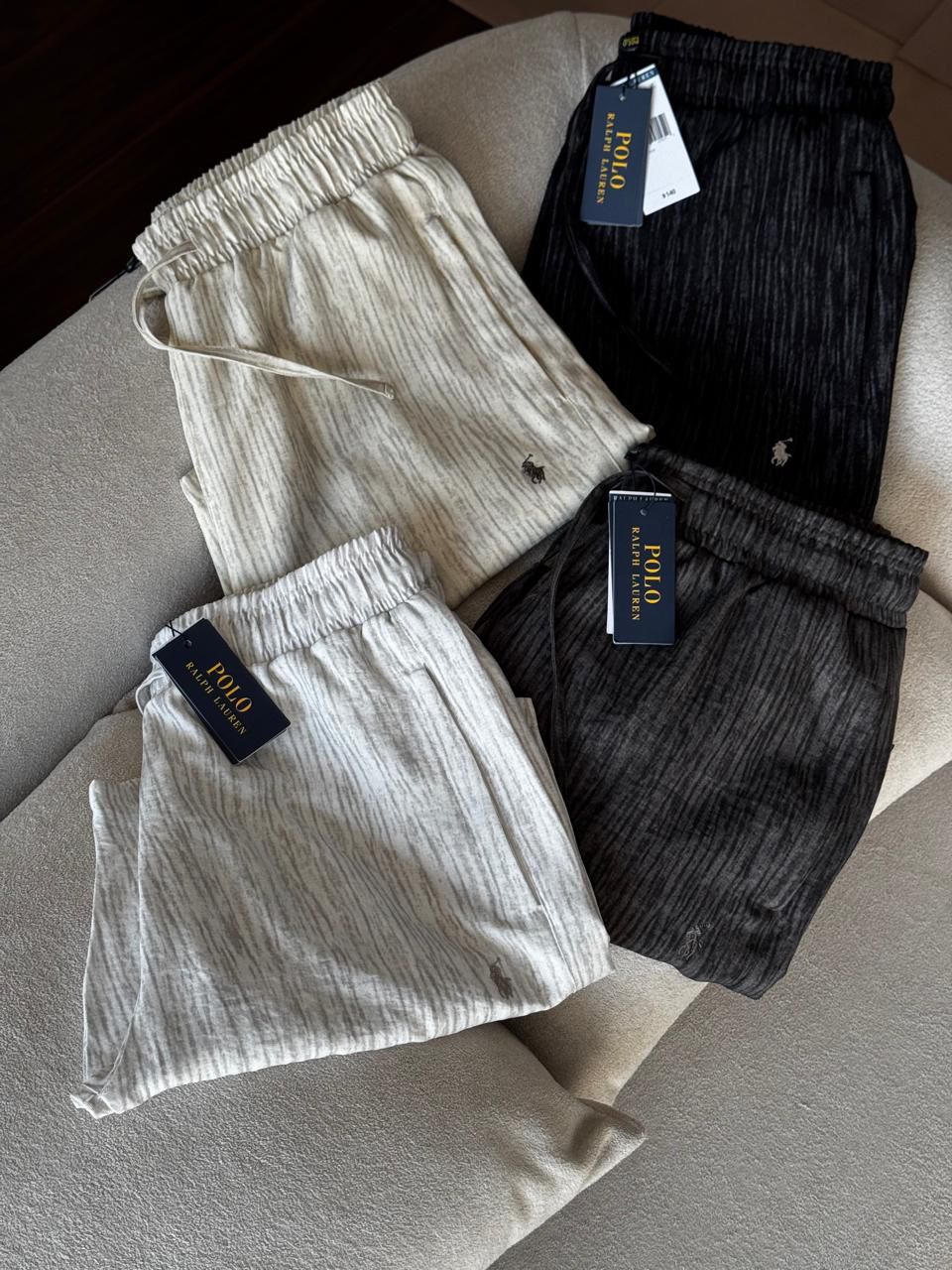 Premium Linen Embroidered Logo Shorts