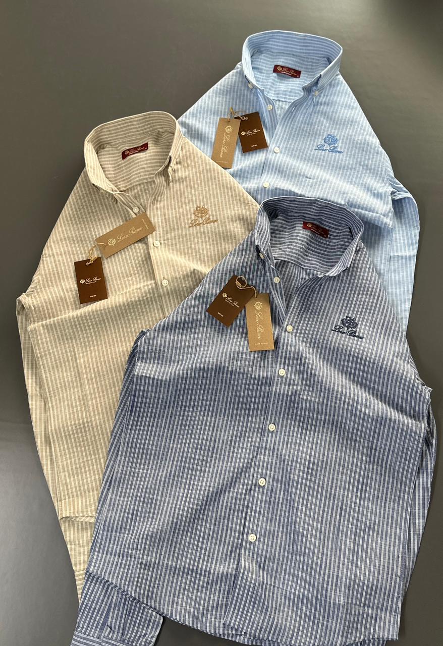 Classic Striped Oxford Cotton Shirt