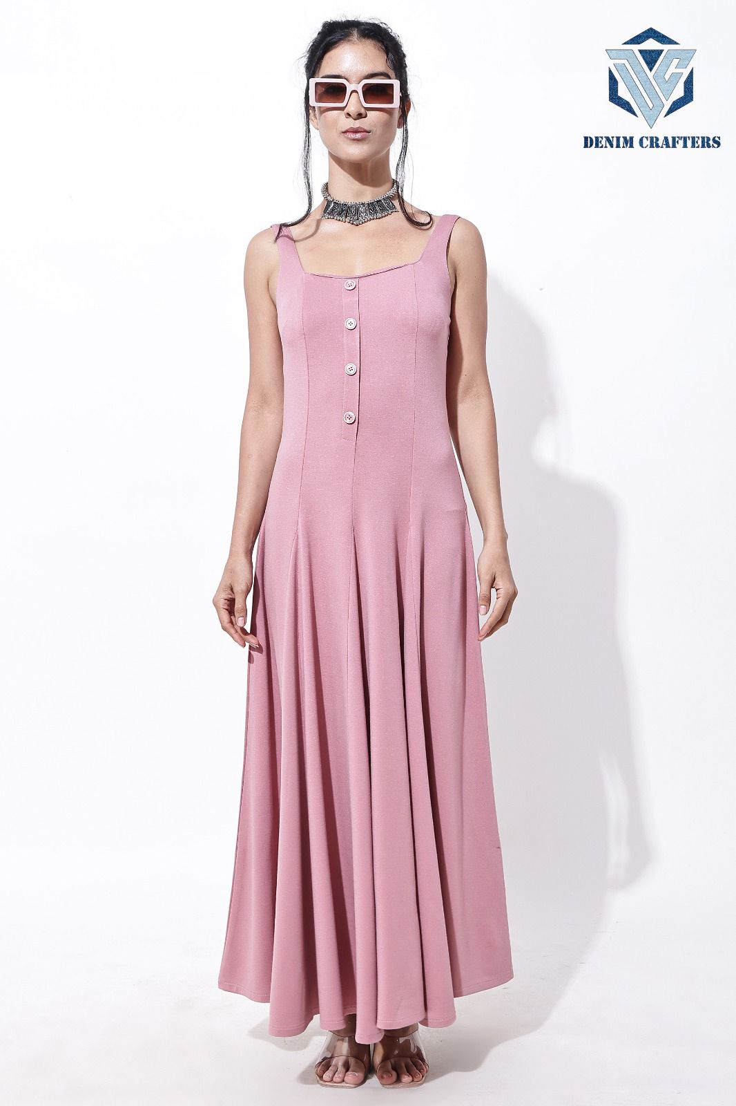 Elegant Flare Midi Dress