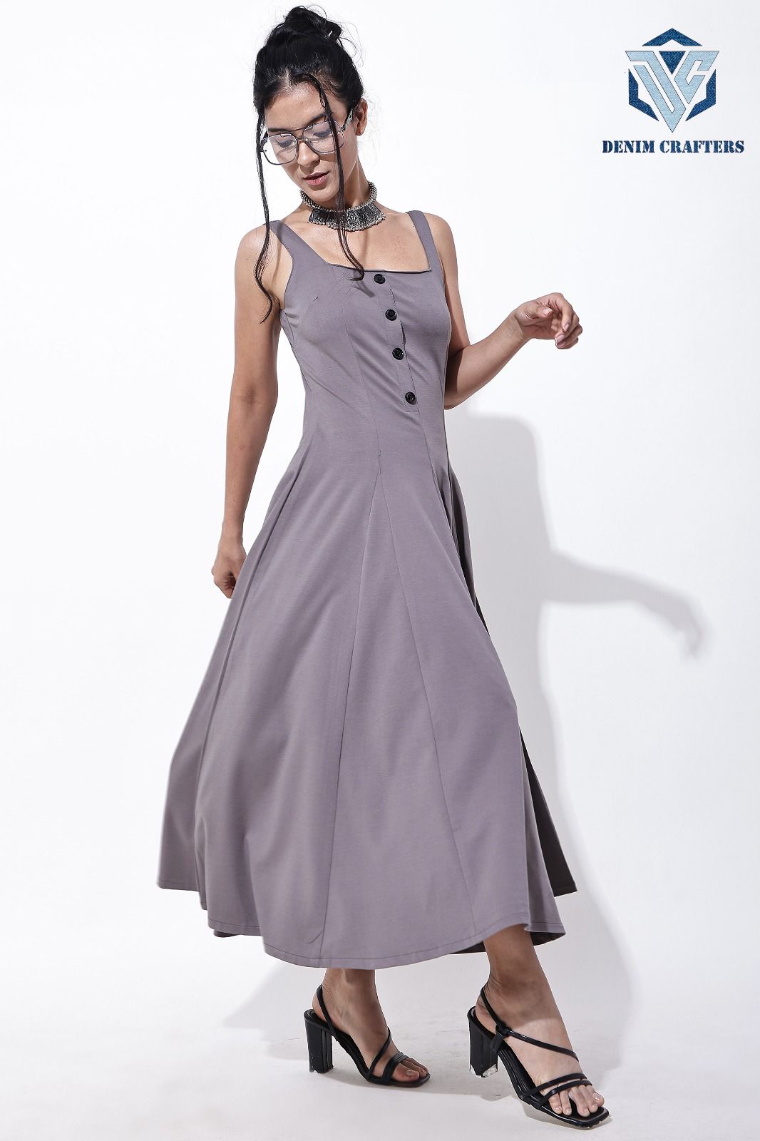 Elegant Flare Midi Dress