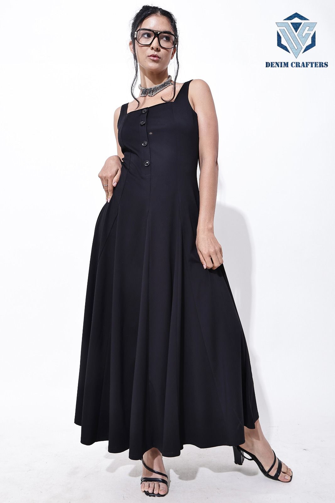 Elegant Flare Midi Dress