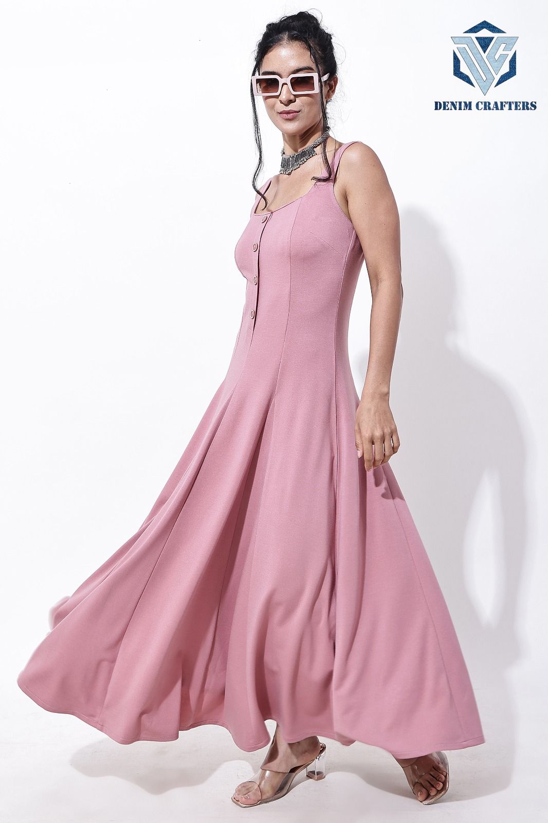 Elegant Flare Midi Dress