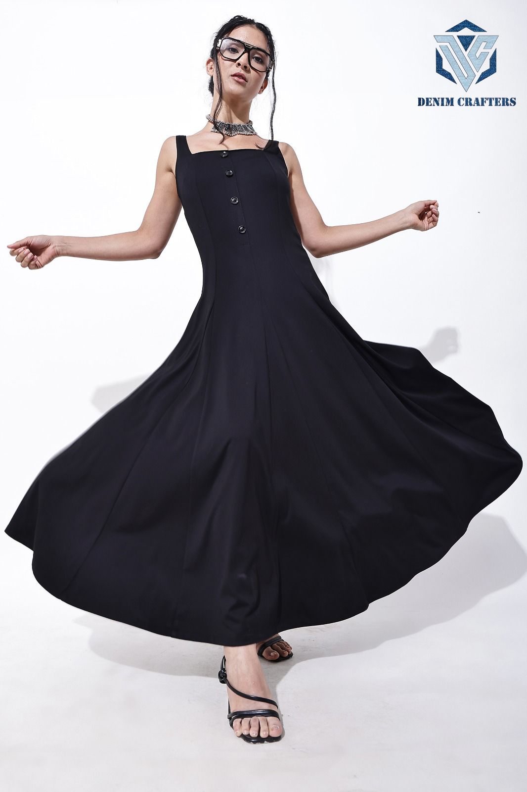 Elegant Flare Midi Dress