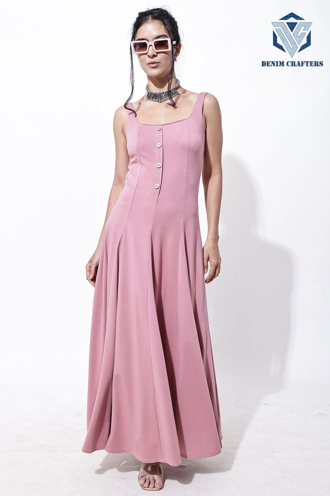 Elegant Flare Midi Dress