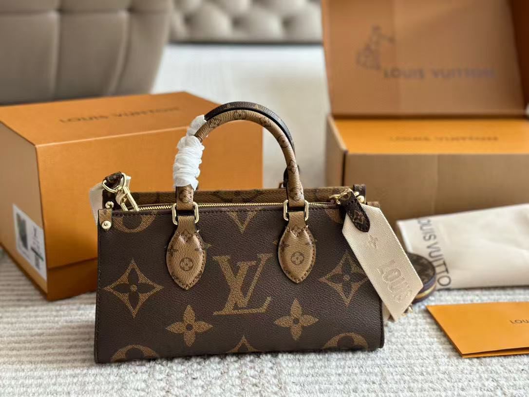 Luxury Monogram Mini Tote Bag – East West Edition