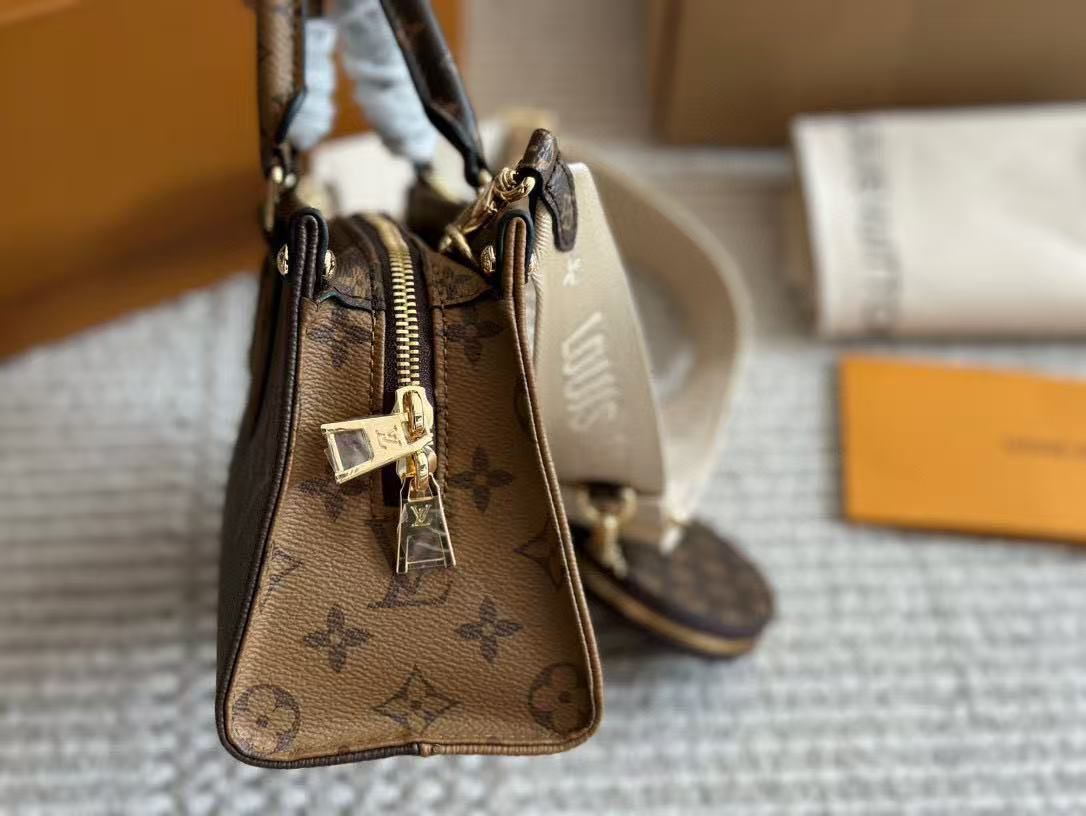 Luxury Monogram Mini Tote Bag – East West Edition