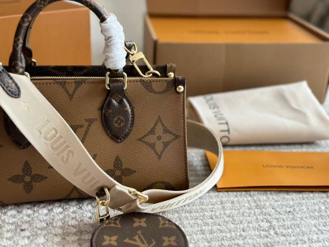 Luxury Monogram Mini Tote Bag – East West Edition