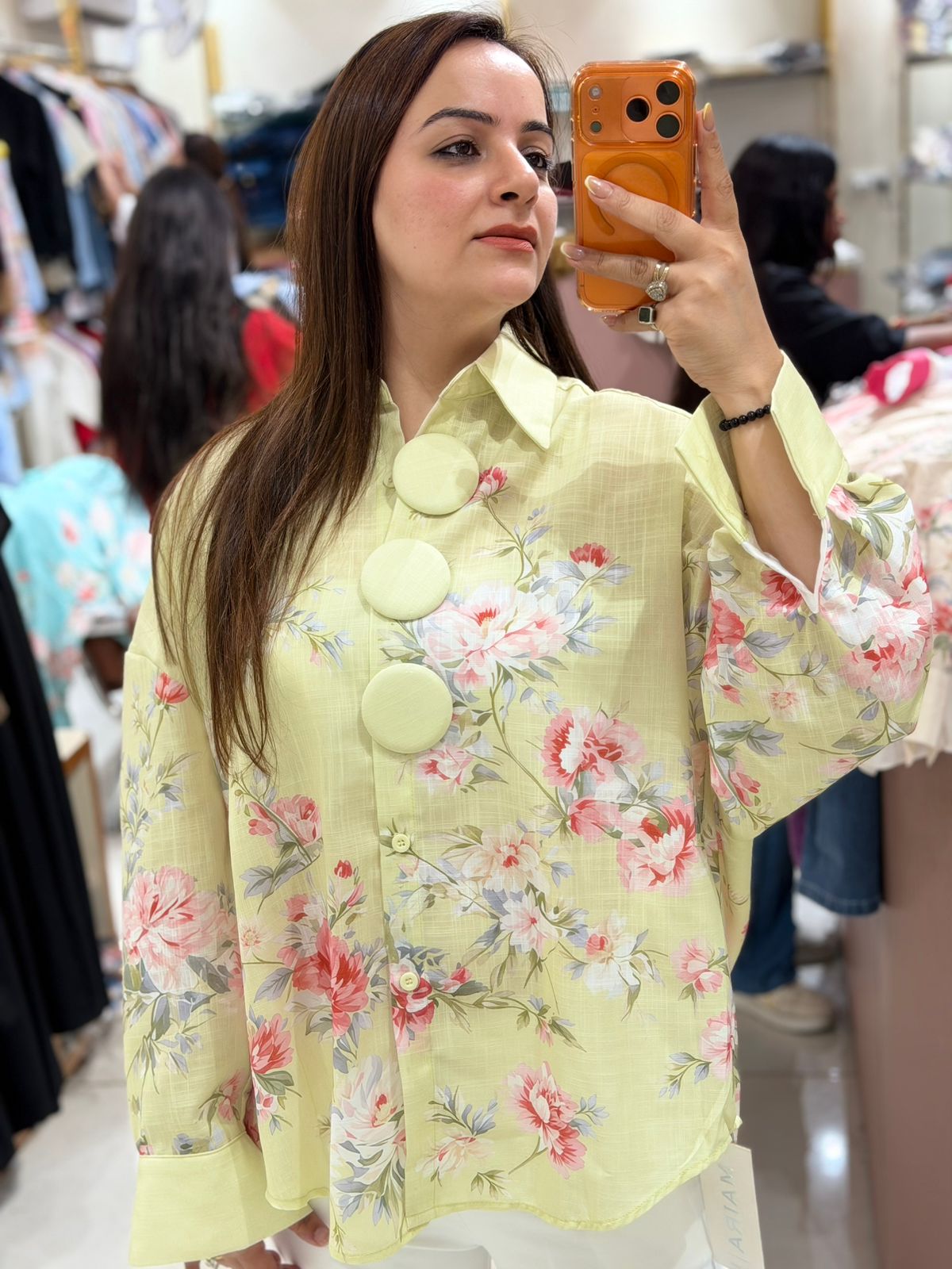 Floral Cotton Linen Shirt