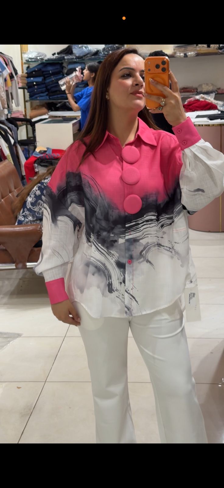 Floral Cotton Linen Shirt