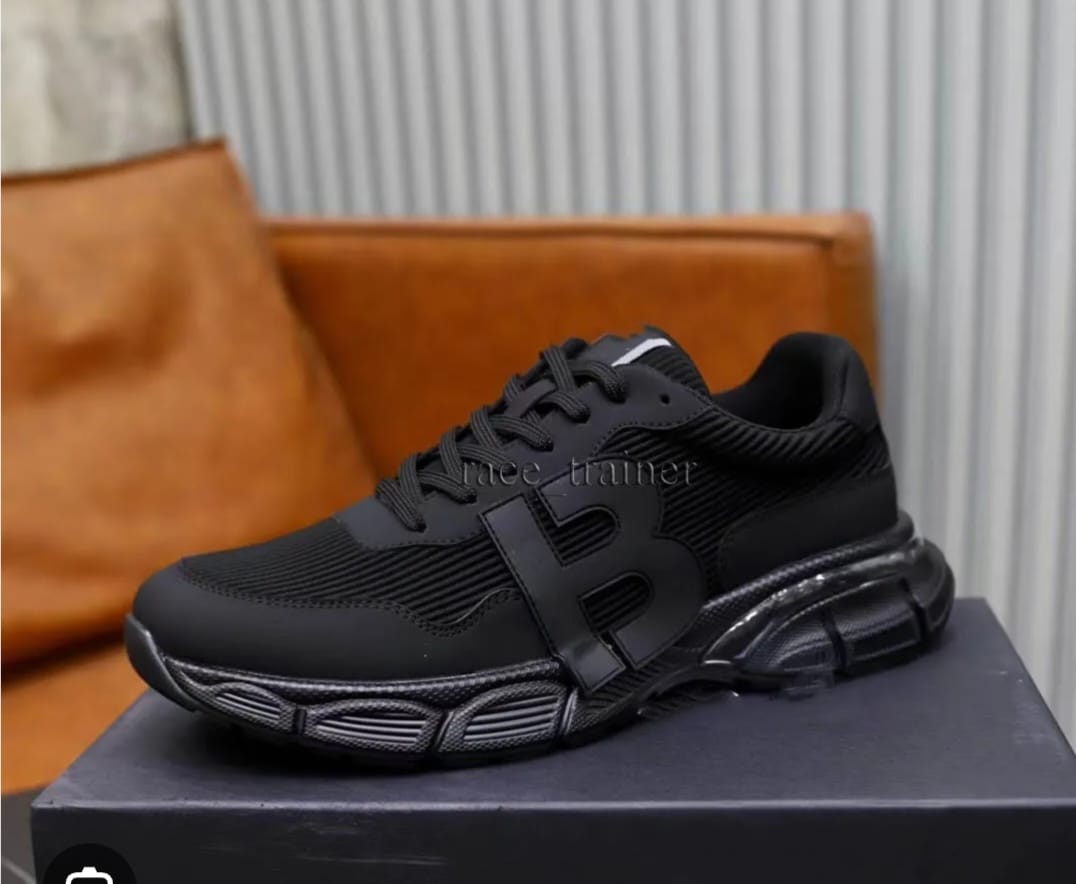 Premium Monochrome Performance Running Sneakers