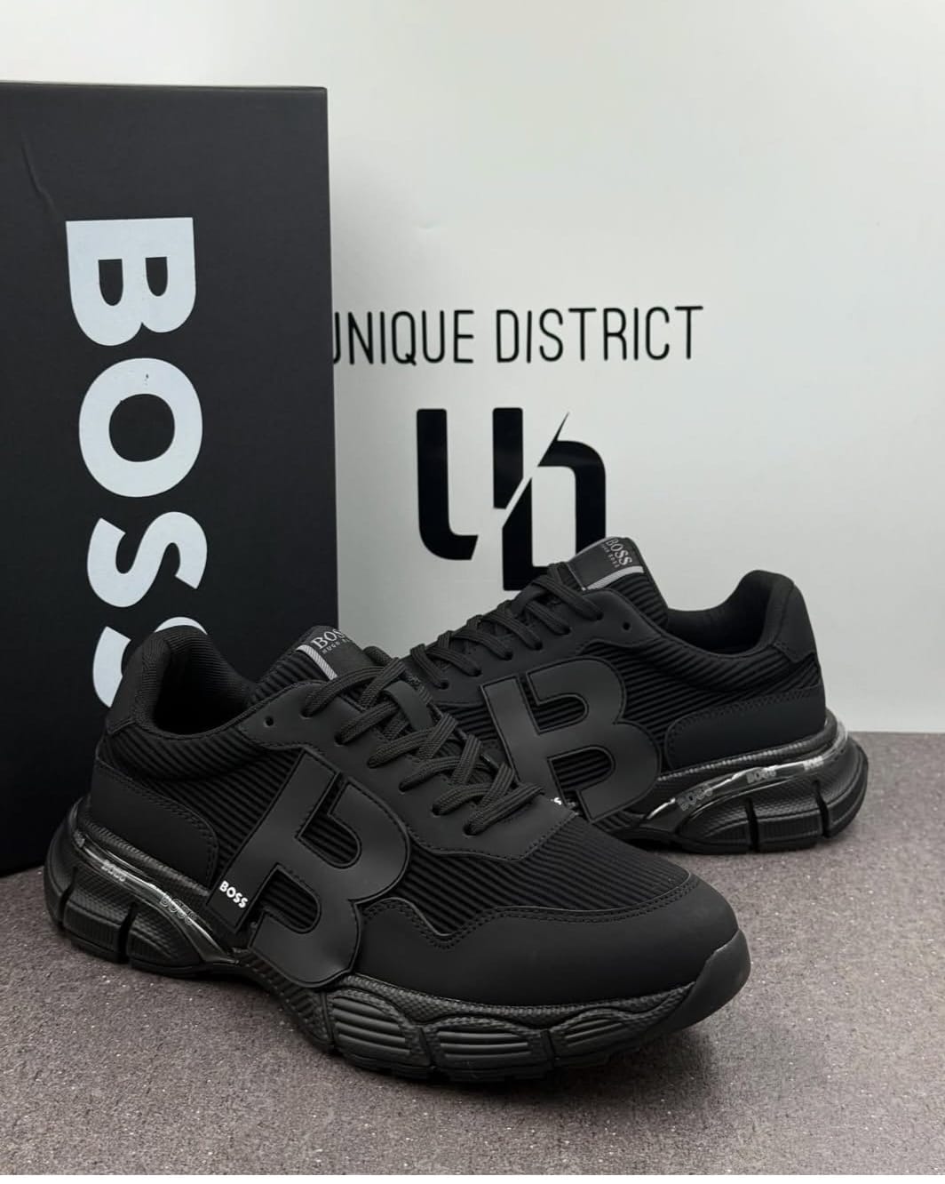 Premium Monochrome Performance Running Sneakers