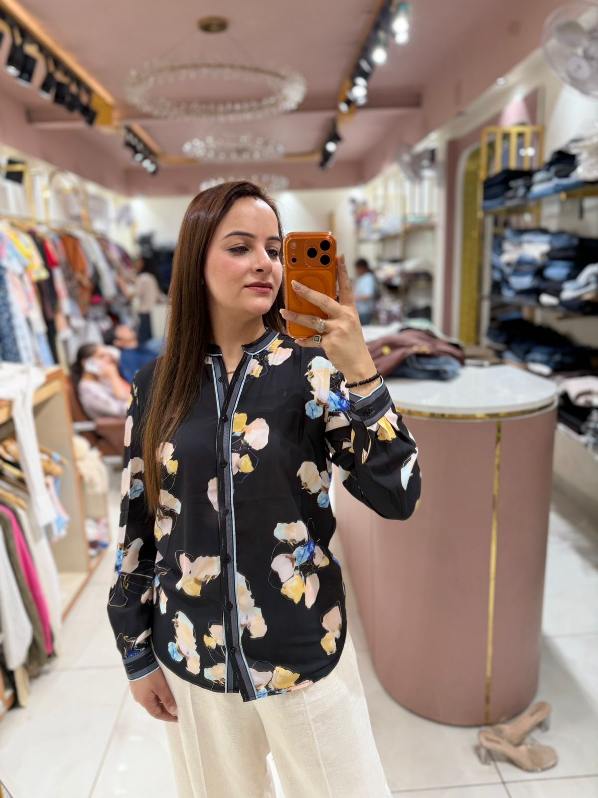 Midnight Bloom Digital Luxe Shirt