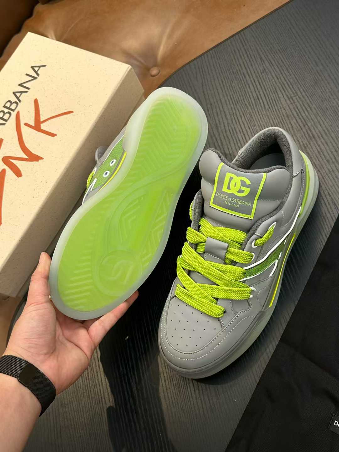 Neon Edge Luxe Street Sneakers