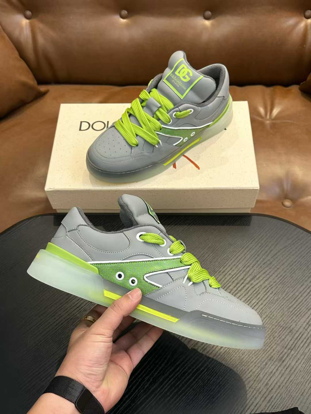 Neon Edge Luxe Street Sneakers