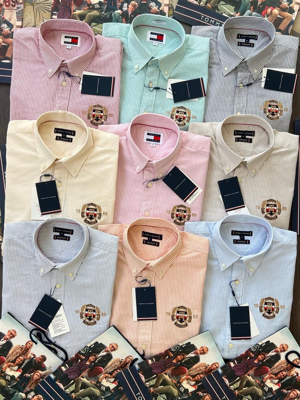 Heritage Stripe Crest Formal Shirt