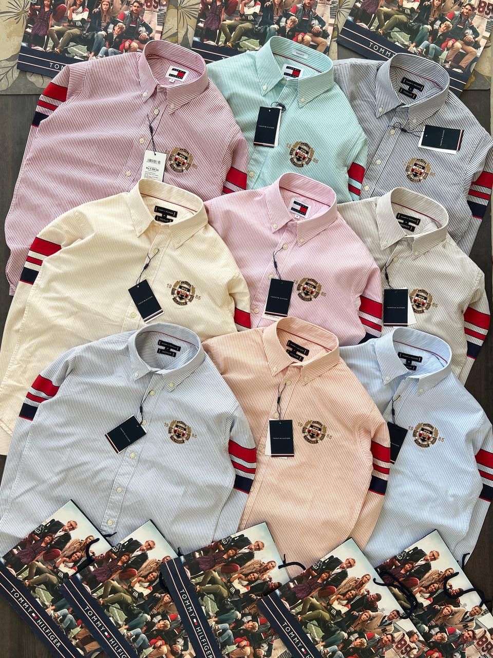 Heritage Stripe Crest Formal Shirt