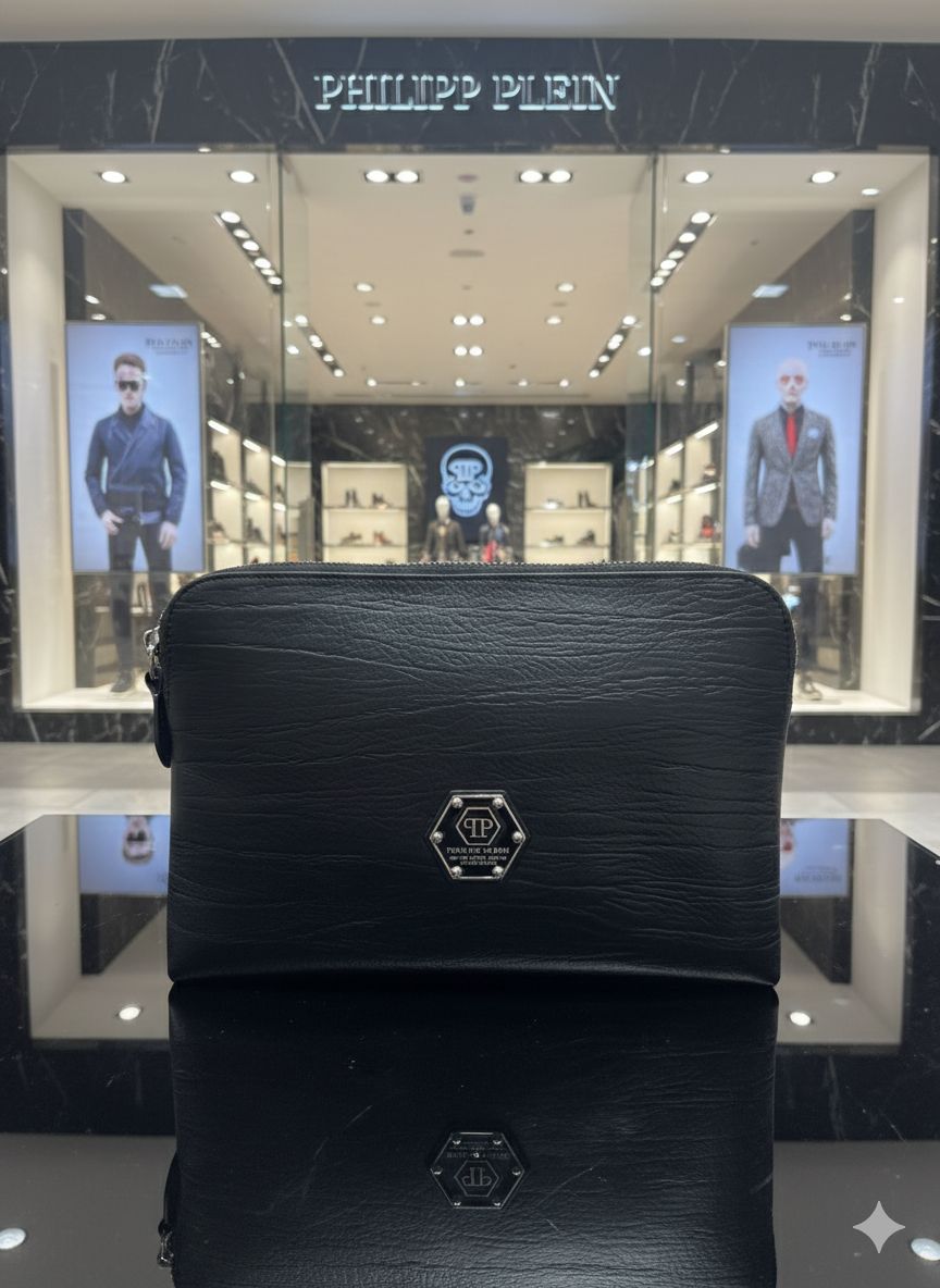 Elite Skull Edition Leather Travel Handbag