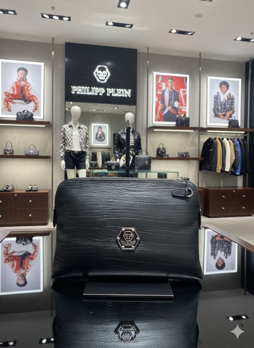 Elite Skull Edition Leather Travel Handbag