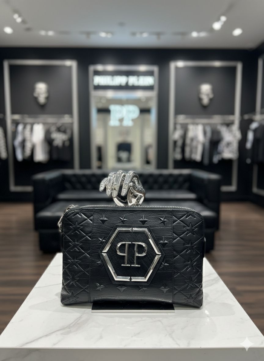 Elite Skull Edition Leather Travel Handbag