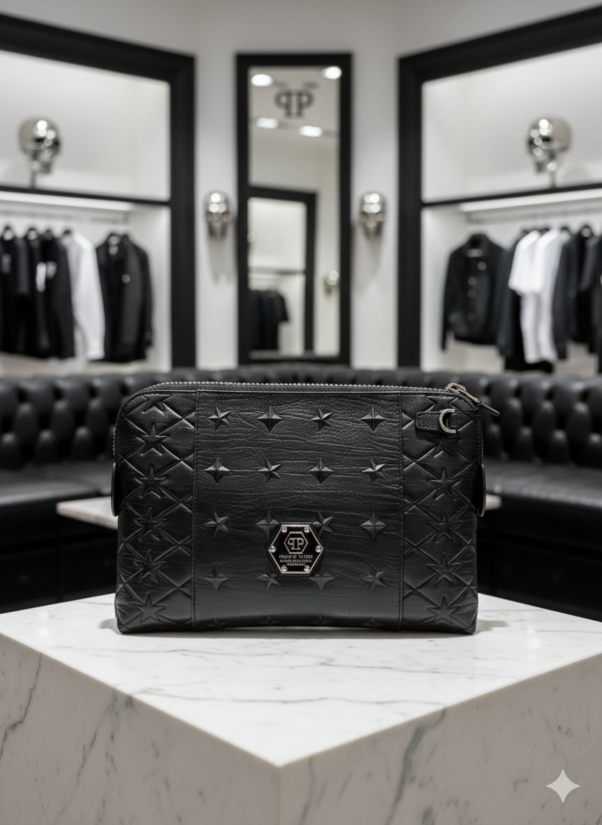 Elite Skull Edition Leather Travel Handbag