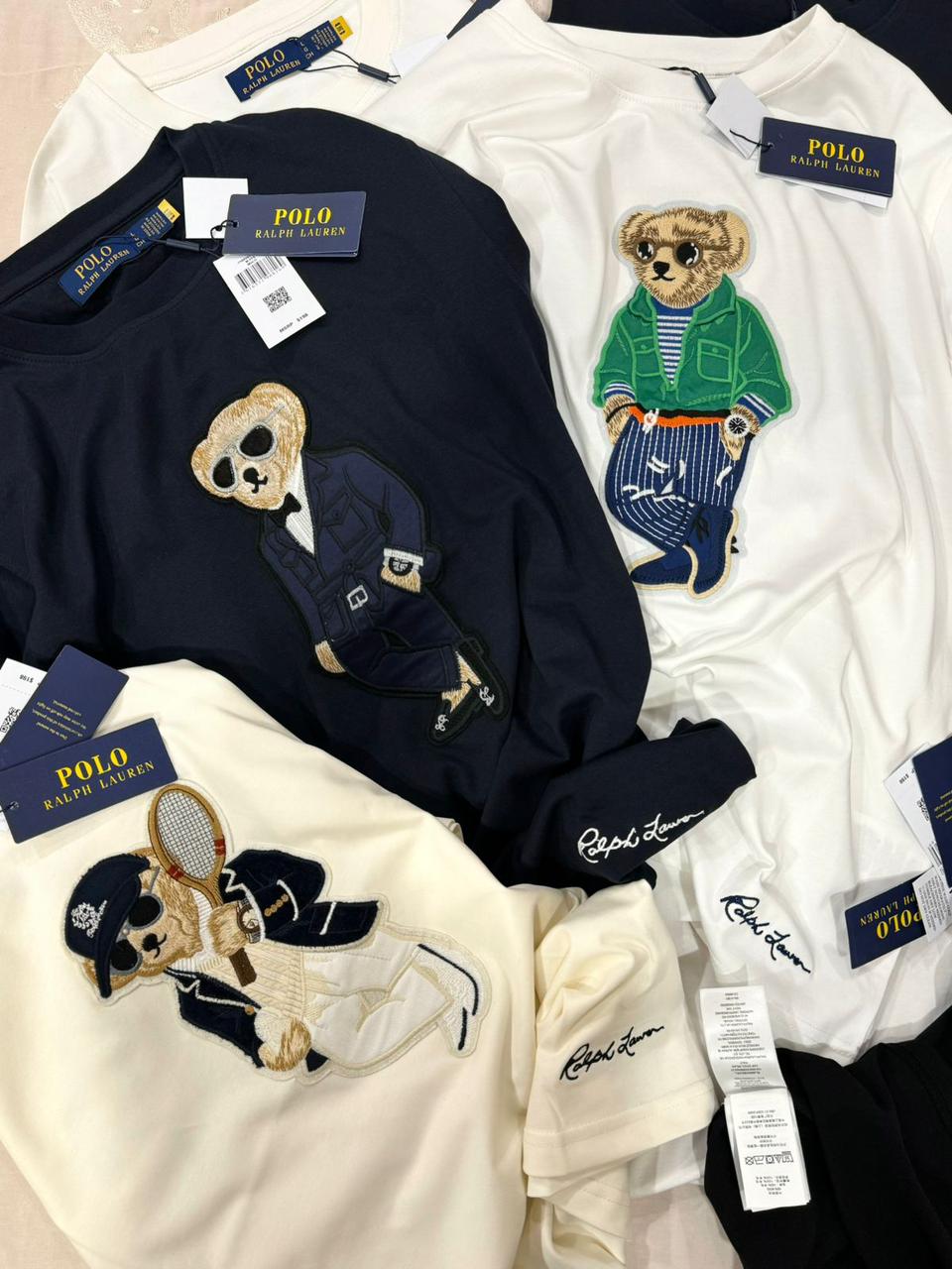 Premium Bear Embroidery Oversized T-Shirt