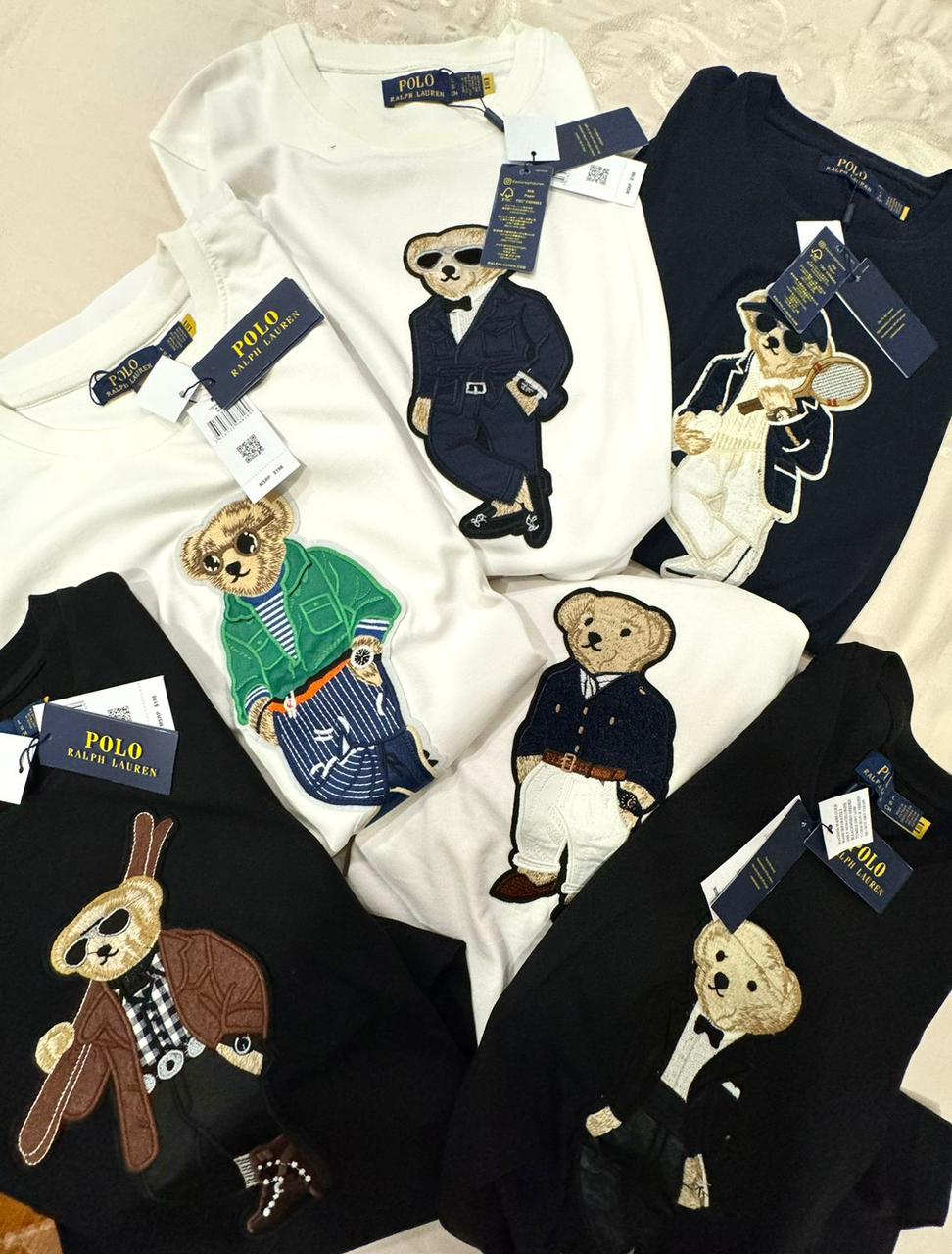 Premium Bear Embroidery Oversized T-Shirt